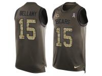 Nike Josh Bellamy Green Men's Jersey - NFL Chicago Bears #15 Salute to Service Tank Top