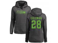 Nike Justin Coleman Ash One Color Women's - NFL Seattle Seahawks #28 Pullover Hoodie