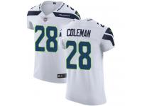 Nike Justin Coleman Elite White Road Men's Jersey - NFL Seattle Seahawks #28 Vapor Untouchable