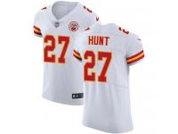 Nike Kareem Hunt Elite White Road Men's Jersey - NFL Kansas City Chiefs #27 Vapor Untouchable