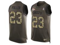 Nike Kendall Fuller Green Men's Jersey - NFL Kansas City Chiefs #23 Salute to Service Tank Top