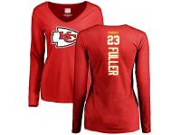 Nike Kendall Fuller Red Backer Slim Fit Women's - NFL Kansas City Chiefs #23 Long Sleeve T-Shirt
