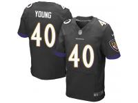 Nike Kenny Young Elite Black Alternate Men's Jersey - NFL Baltimore Ravens #40
