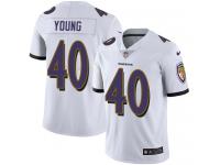 Nike Kenny Young Elite White Road Youth Jersey - NFL Baltimore Ravens #40 Vapor Untouchable