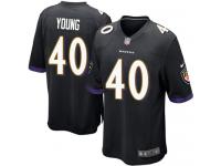 Nike Kenny Young Game Black Alternate Youth Jersey - NFL Baltimore Ravens #40