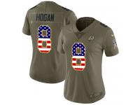 Nike Kevin Hogan Limited Olive USA Flag Women's Jersey - NFL Washington Redskins #8 2017 Salute to Service