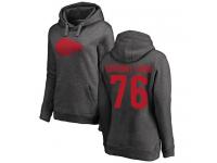 Nike Laurent Duvernay-Tardif Ash One Color Women's - NFL Kansas City Chiefs #76 Pullover Hoodie
