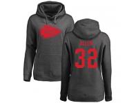Nike Marcus Allen Ash One Color Women's - NFL Kansas City Chiefs #32 Pullover Hoodie