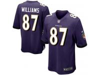 Nike Maxx Williams Game Purple Home Youth Jersey - NFL Baltimore Ravens #87