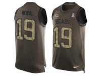 Nike Men NFL Chicago Bears #19 Eddie Royal Olive Salute To Service Tank Top