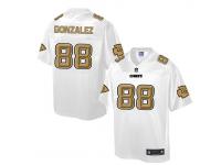 Nike Men NFL Kansas City Chiefs #88 Tony Gonzalez White Game Jersey