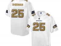 Nike Men NFL Seattle Seahawks #25 Richard Sherman White Game Jersey