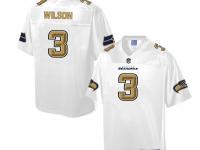 Nike Men NFL Seattle Seahawks #3 Russell Wilson White Game Jersey