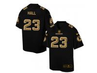 Nike Men NFL Washington Redskins #23 DeAngelo Hall Black Game Jersey