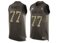 Nike Michael Bennett Green Men's Jersey - NFL Philadelphia Eagles #77 Salute to Service Tank Top