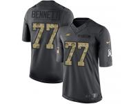 Nike Michael Bennett Limited Black Youth Jersey - NFL Philadelphia Eagles #77 2016 Salute to Service