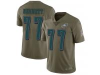 Nike Michael Bennett Limited Olive Youth Jersey - NFL Philadelphia Eagles #77 2017 Salute to Service