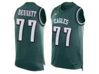 Nike Michael Bennett Midnight Green Men's Jersey - NFL Philadelphia Eagles #77 Player Name & Number Tank Top