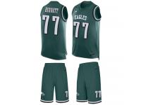 Nike Michael Bennett Midnight Green Men's Jersey - NFL Philadelphia Eagles #77 Tank Top Suit