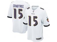 Nike Michael Crabtree Game White Road Youth Jersey - NFL Baltimore Ravens #15