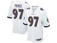Nike Michael Pierce Game White Road Youth Jersey - NFL Baltimore Ravens #97