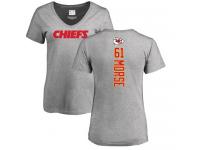 Nike Mitch Morse Ash Backer V-Neck Women's - NFL Kansas City Chiefs #61 T-Shirt