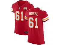 Nike Mitch Morse Elite Red Home Men's Jersey - NFL Kansas City Chiefs #61 Vapor Untouchable