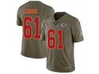 Nike Mitch Morse Limited Olive Youth Jersey - NFL Kansas City Chiefs #61 2017 Salute to Service