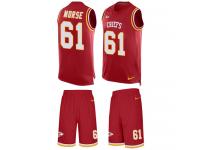 Nike Mitch Morse Red Men's Jersey - NFL Kansas City Chiefs #61 Tank Top Suit