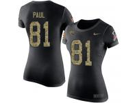 Nike Niles Paul Black Camo Salute to Service Women's - NFL Jacksonville Jaguars #81 T-Shirt