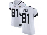 Nike Niles Paul Elite White Road Men's Jersey - NFL Jacksonville Jaguars #81 Vapor Untouchable