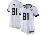 Nike Niles Paul Game White Road Women's Jersey - NFL Jacksonville Jaguars #81