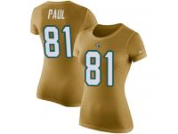 Nike Niles Paul Gold Rush Pride Name & Number Women's - NFL Jacksonville Jaguars #81 T-Shirt