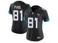 Nike Niles Paul Limited Black Home Women's Jersey - NFL Jacksonville Jaguars #81 Vapor Untouchable