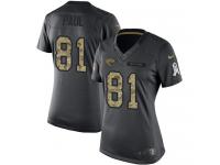 Nike Niles Paul Limited Black Women's Jersey - NFL Jacksonville Jaguars #81 2016 Salute to Service