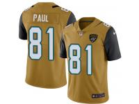 Nike Niles Paul Limited Gold Youth Jersey - NFL Jacksonville Jaguars #81 Rush Vapor Untouchable