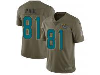 Nike Niles Paul Limited Olive Youth Jersey - NFL Jacksonville Jaguars #81 2017 Salute to Service