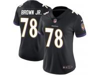 Nike Orlando Brown Jr. Elite Black Alternate Women's Jersey - NFL Baltimore Ravens #78 Vapor Untouchable