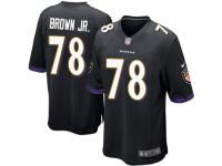 Nike Orlando Brown Jr. Game Black Alternate Men's Jersey - NFL Baltimore Ravens #78