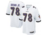 Nike Orlando Brown Jr. Game White Road Men's Jersey - NFL Baltimore Ravens #78