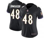 Nike Patrick Onwuasor Limited Black Alternate Women's Jersey - NFL Baltimore Ravens #48 Vapor Untouchable
