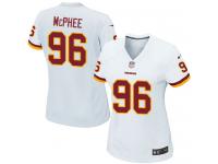 Nike Pernell McPhee Game White Road Women's Jersey - NFL Washington Redskins #96