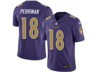 Nike Ravens #18 Breshad Perriman Purple Men Stitched NFL Limited Rush Jersey