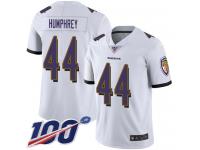 Nike Ravens #44 Marlon Humphrey White Men's Stitched NFL 100th Season Vapor Limited Jersey