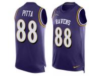 Nike Ravens #88 Dennis Pitta Purple Team Color Men Stitched NFL Tank Top