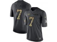 Nike Redskins #7 Joe Theismann Black Men Stitched NFL Limited 2016 Salute to Service Jersey