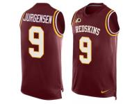 Nike Redskins #9 Sonny Jurgensen Burgundy Red Team Color Men Stitched NFL Tank Top