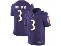 Nike Robert Griffin III Elite Purple Home Youth Jersey - NFL Baltimore Ravens #3 Vapor Untouchable
