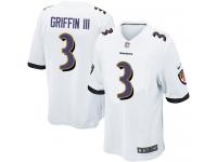 Nike Robert Griffin III Game White Road Youth Jersey - NFL Baltimore Ravens #3