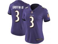 Nike Robert Griffin III Limited Purple Home Women's Jersey - NFL Baltimore Ravens #3 Vapor Untouchable
